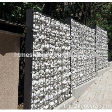 Muro de gabion decorativo soldado con recubrimiento en polvo recién diseñado